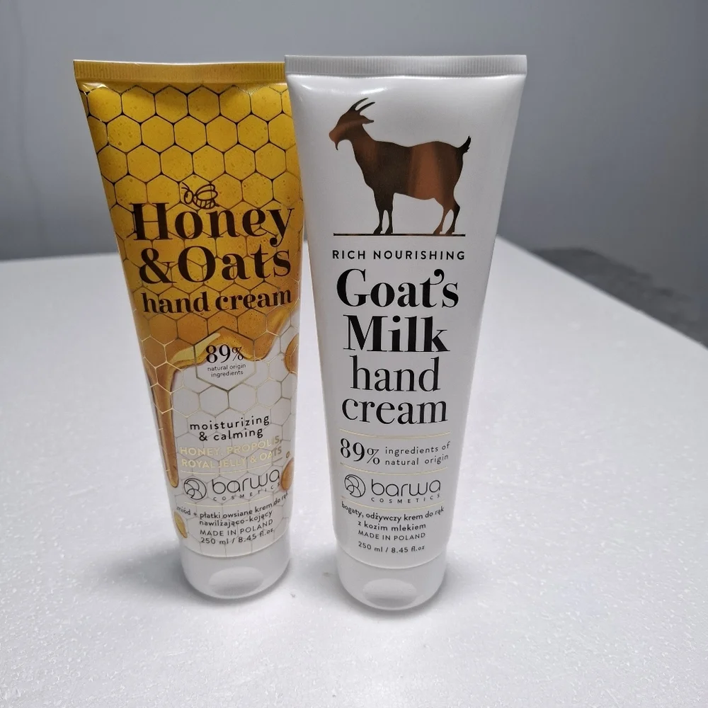 Barwa 2 Hand Cream Set - Honey & Oats and Goat's Milk